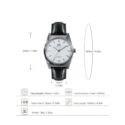 36mm Shanghai Men's Watch Retro 7120 Manual Mechanical Movement Minimalist Business Mechanical Wristwatches Drop Shipper