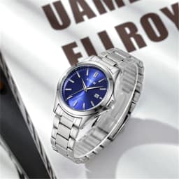 Genuine XINEW Brand Men Watches Students Fashion Casual Full Stainless Steel Band Simple Date Quartz Wrist Vintage Watch Silver