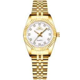 CHENXI Brand Top Luxury Ladies Golden Watch for Women Clock Female Women's Dress Rhinestone Quartz Waterproof Wristwatches
