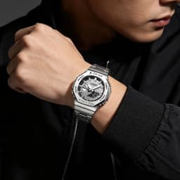 X-GEAR Digital Sports Electronic Unisex Watch Dual Display Full Function LED Alloy Large Time Steel Strap