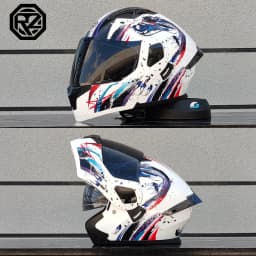 ORZ Personalised Motorcycle Full Face Helmet Men Women Fashion Dual Lens Helmets Motocross Racing Modular Flip Up Casco Moto