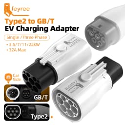 Feyree EV Charger Adapter Type 2 IEC 62196-2 to GB/T Converter for China Standard Electric Vehicle Charging EV Connector 16A 32A