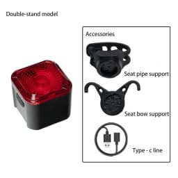 Digital Display Smart Bike Taillight Waterproof Intelligent Sensing Tail Light Cycling Safety Warning Light Bicycle Rear Light