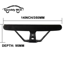 14inch 350mm Car Steering Wheel Suede Leather/Genuine leather Deep Concave Drift JDM Racing Black Edition 2407MOBE125