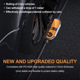 Feyree Type2 16A 3.5KW Portable EV Charger EVSE Charging Cable 5m with Schuko Plug Current Adjustable for Electric Car Charger