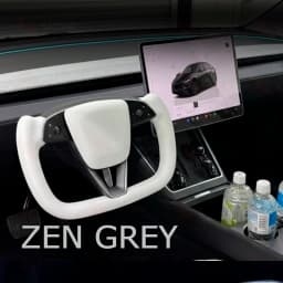 SATONIC 350mm Heated Sports Yoke Handle Steering Wheel For Tesla New Model Y Juniper YL Customized Nappa Leather