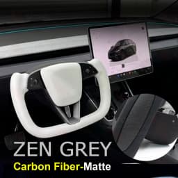 SATONIC 350mm Heated Sports Yoke Handle Steering Wheel For Tesla New Model Y Juniper YL Customized Nappa Leather