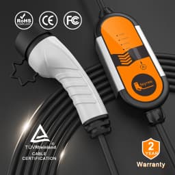 Feyree Portable EV Charger Type2 IEC62196-2 16A EVSE Charging Cable Type1 SAE J1772 EU Plug Controller Wallbox for Electric Car