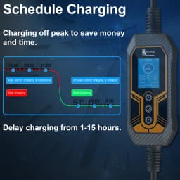 Feyree Type 2 Portable EV Charger 11KW 16A 3 Phase Wi-Fi APP Bluetooth Version EVSE Charging Cable 5m CEE Plug for Electric Car