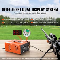 SucceBuy PCP Air Compressor 4500PSI Portable PCP Airgun Compressor Auto-Stop Oil Free Pump for Air Rifle Scuba Diving Bottle