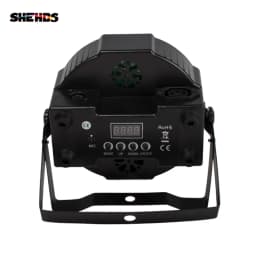 SHEHDS 7X12W RGBW / 7x18W RGBWA+UV LED Flat Par Light Mobile Plug Ultra-Quiet Fan Family Birthday Party Theater Stage Lighting