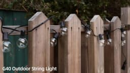 GANRILAND G40 Tungsten Outdoor String Light EU US Plug 7W Globe Edison Incandescent Lamp Bulbs Waterproof IP44 Fairy Light Chain