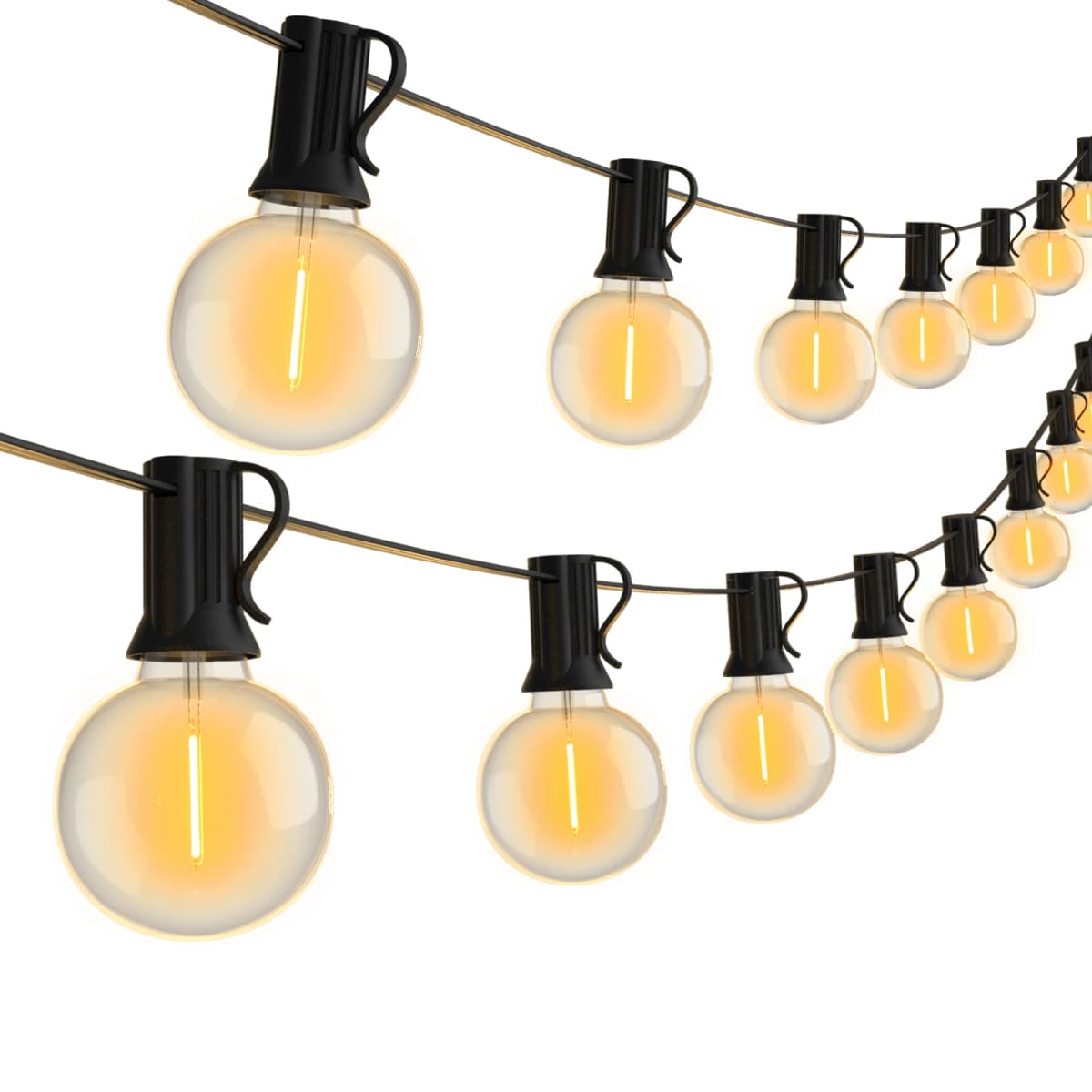 LED String Light G40 LED Garland Festoon Light IP45 Patio Fairy String For Outdoor Garden Wedding Patry Decorate9M 14M 15M 18M