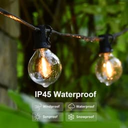 LED String Light G40 LED Garland Festoon Light IP45 Patio Fairy String For Outdoor Garden Wedding Patry Decorate9M 14M 15M 18M