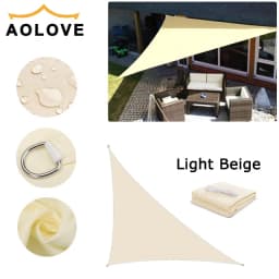 Waterproof Sun Shelter Triangle Sunshade Protection Outdoor Cover Garden Patio Pool Shade Sail Awning Camping Sun Shade 420D