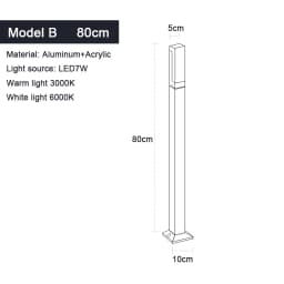 IP65 Waterproof LED Lawn Lamp AC85-265V Outdoor Landscape Light Garden Decoration For Villa Country House Exterior Lighting