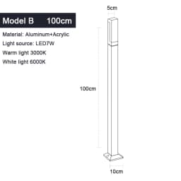 IP65 Waterproof LED Lawn Lamp AC85-265V Outdoor Landscape Light Garden Decoration For Villa Country House Exterior Lighting
