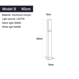 IP65 Waterproof LED Lawn Lamp AC85-265V Outdoor Landscape Light Garden Decoration For Villa Country House Exterior Lighting