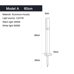 IP65 Waterproof LED Lawn Lamp AC85-265V Outdoor Landscape Light Garden Decoration For Villa Country House Exterior Lighting