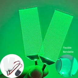 Flexible Bendable DIY LED Light Eyes Kits for Iron Man Halloween Helmet Mask Eye Light Cosplay Accessories Can Cropped Props