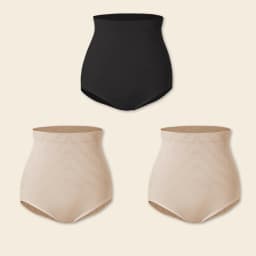 1/3PCS Slimming High Waist Tummy Control Panties Women Briefs Panty Shaper Slimming Underwear Butt Lifter Belly Body Shapewear