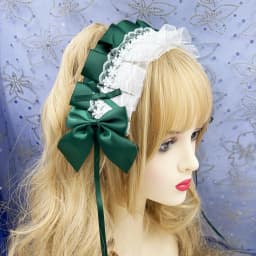 2024 Lovely Sweet Hair Hoop Anime Maid Cosplay Headband Lolita Lace Flower Headwear Hair Accessory Hand Made Droppshing