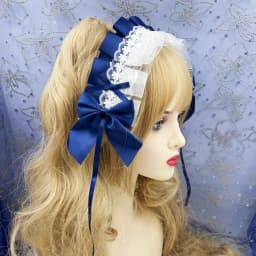 2024 Lovely Sweet Hair Hoop Anime Maid Cosplay Headband Lolita Lace Flower Headwear Hair Accessory Hand Made Droppshing