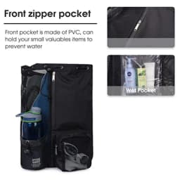 Swim Bag Mesh Drawstring Backpack with Wet Pocket Multipurpose Beach Backpack for Swimming, Gym, and Workout Gear