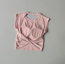 Sexy Short Backless Fixed Chest Pad Sports T-shirt Vest Women's Tight Fitting Quick Drying Slimming Yoga Suit Top Clothing
