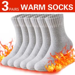 3 Pairs Winter Thick Towel Men's Socks Man's Outdoor Sports Long Socks Cold Resistant Frost Proof Snow Socks For Man Gift 39-44