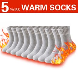 3 Pairs Winter Thick Towel Men's Socks Man's Outdoor Sports Long Socks Cold Resistant Frost Proof Snow Socks For Man Gift 39-44