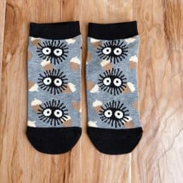 Japanese Anime Cartoon Grey Cat Socks Cute Calcifer Short Socks Jiji Socks Birthday Gifts For Girls Size Eu35-40