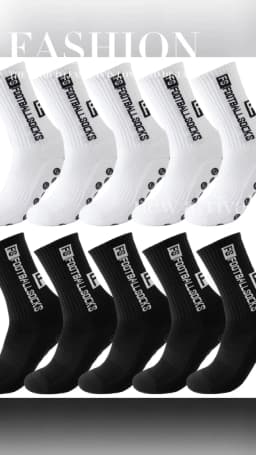 10Pairs Men Women Non Slip Grip Socks Tailored for Soccer Cycling Hiking Shockproof and Elastic