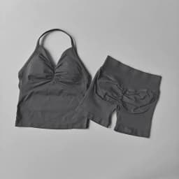 NO LOGO Women's Longline Strappy Backless Gym Top Scrunch Workout Open Back Bra Tank Top for Running Yoga Shirt