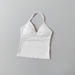 NO LOGO Women's Longline Strappy Backless Gym Top Scrunch Workout Open Back Bra Tank Top for Running Yoga Shirt