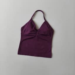 NO LOGO Women's Longline Strappy Backless Gym Top Scrunch Workout Open Back Bra Tank Top for Running Yoga Shirt