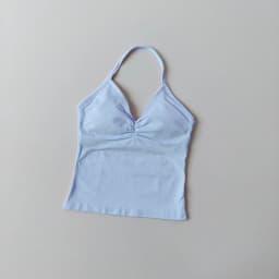 NO LOGO Women's Longline Strappy Backless Gym Top Scrunch Workout Open Back Bra Tank Top for Running Yoga Shirt