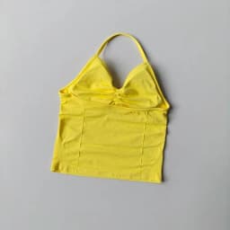 NO LOGO Women's Longline Strappy Backless Gym Top Scrunch Workout Open Back Bra Tank Top for Running Yoga Shirt