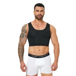 Men's Seamless Shaping Short Vest, Sleeveless Slim Fit Underwear, High Elasticity Breathable Comfortable Vest