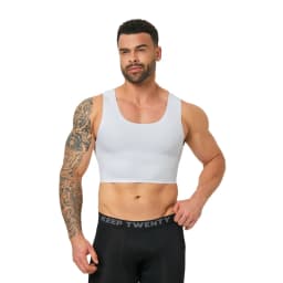 Men's Seamless Shaping Short Vest, Sleeveless Slim Fit Underwear, High Elasticity Breathable Comfortable Vest