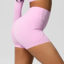 Women Sports Short With PocketedYoga Legging Shorts Squat Proof High Waist Fitness Tight Shorts Quick Drying Cycling Workout Gym