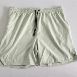 2024 Men's Single-Layer Woven Quick-Drying Solid-Color Shorts for Running, Fitness, and Casual Wear (American Fifth Pant Style)