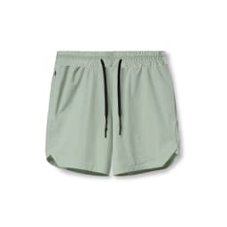 2024 Men's Single-Layer Woven Quick-Drying Solid-Color Shorts for Running, Fitness, and Casual Wear (American Fifth Pant Style)