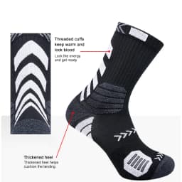 3Pairs Sport Running Socks Athletic Breathable Mesh Thick Compression Basketball Socks Sweat Absorb Professional Cycling Socks