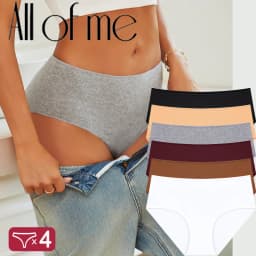 4Pcs/Set Comfort Cotton Panties Women High Waist Briefs Seamless Underwear Breathable Underpants Plus Size Panty S-2XL Intimates
