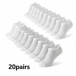 10/20 Pairs Men's Ankle Socks, Breathable Mesh Sports Socks, Casual Athletic Summer Thin Short Socks