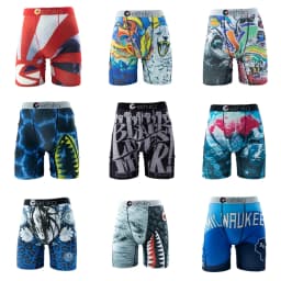 ETHIKA Men Underwear Boxers 1Pcs Sexy Breathable Mesh Crotch Man Swimming Underpants Plus Size Mens Panties Men's Boxers Briefs