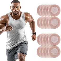 Men's Nipple Patches: Men's Special Anti-Sweat and Anti-Friction Nipple Patches, Invisible and Comfortable for Running and Everyday Wear