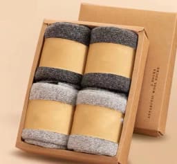 4Pairs/Lot Men's Winter Super Thick Thermal Socks Wool Men Women Solid High Quality Merino Wool Socks Cold Snow Warm Wool Socks