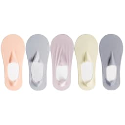 5 Pairs/Lot Socks Women's Summer Ultra-thin Invisible Low Cut Silicone Anti-slip Mesh No Show Ice Silk Solid Boat Socks